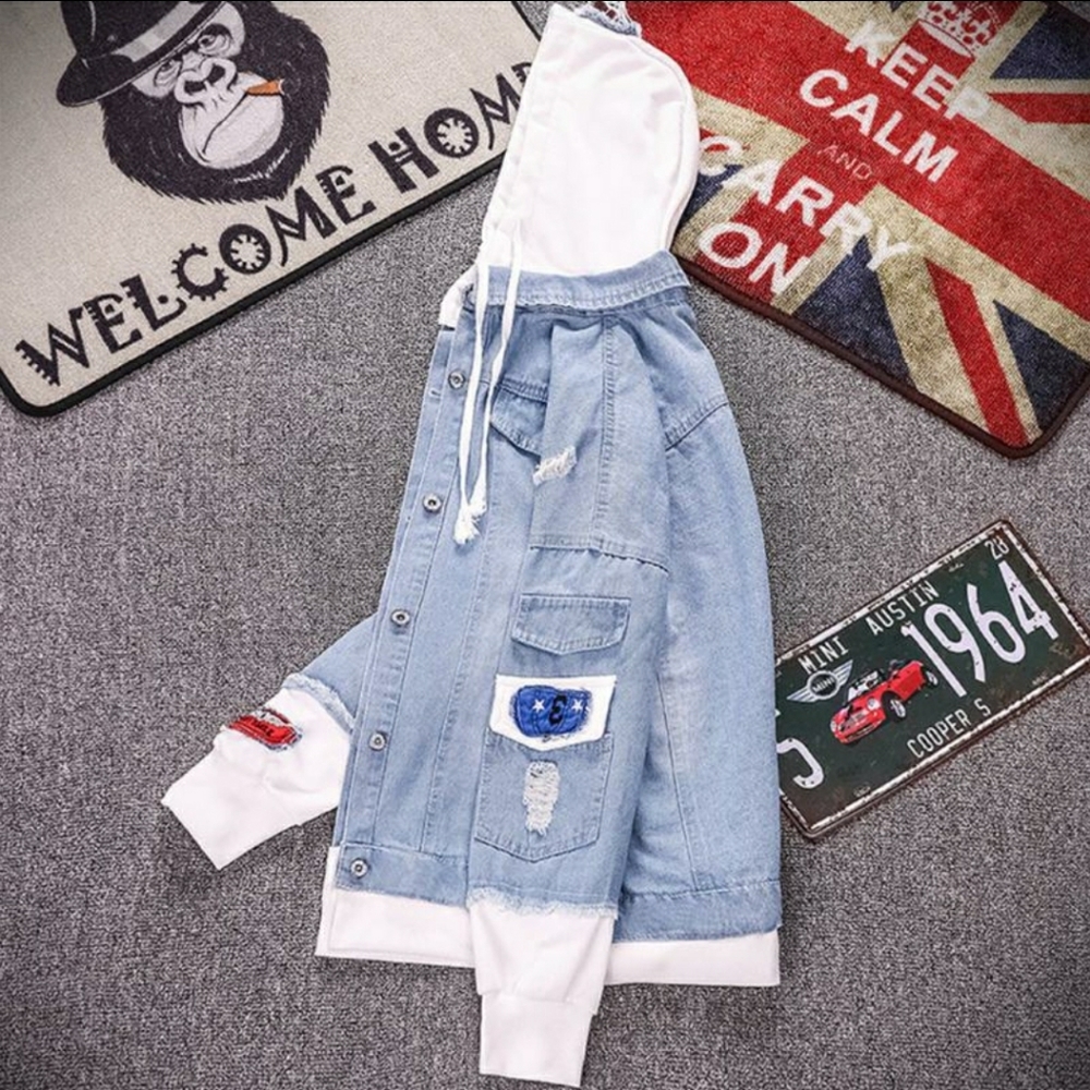 Unisex Jean Jacket - Picture 2 of 4